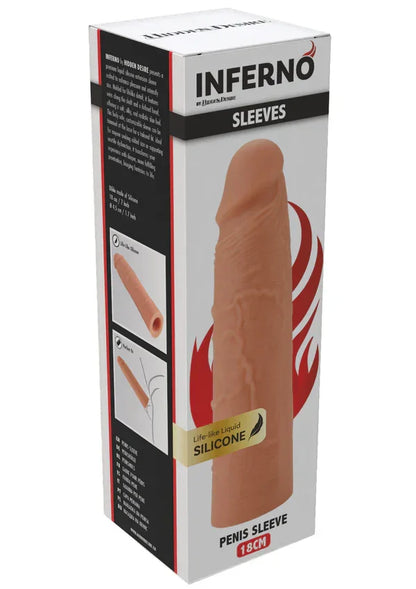 Penis Sleeve Liquid Silicone 18 cm by Hidden Desire - Happytoys Sexshop: Toys for Feeling Happy & Easy 😊 - Discreet geleverd