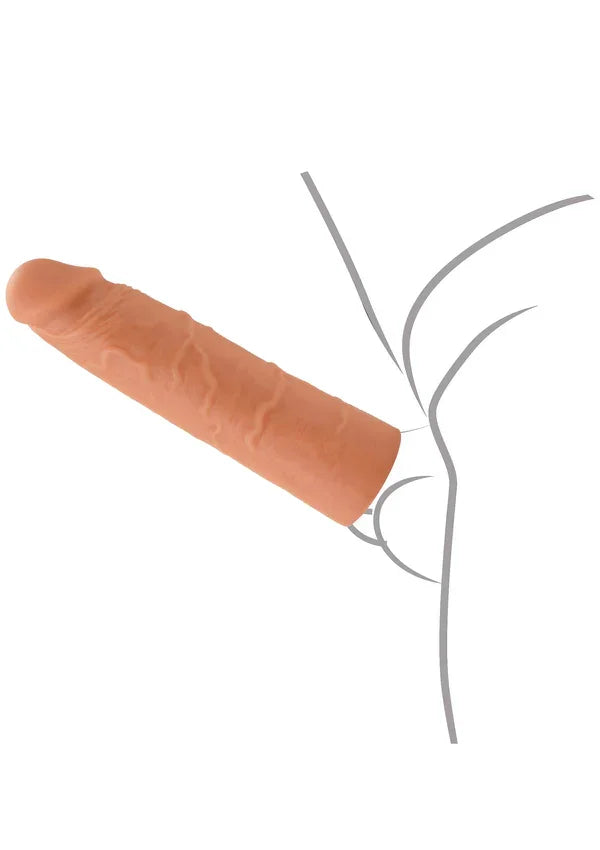 Penis Sleeve Liquid Silicone 18 cm by Hidden Desire - Happytoys Sexshop: Toys for Feeling Happy & Easy 😊 - Discreet geleverd