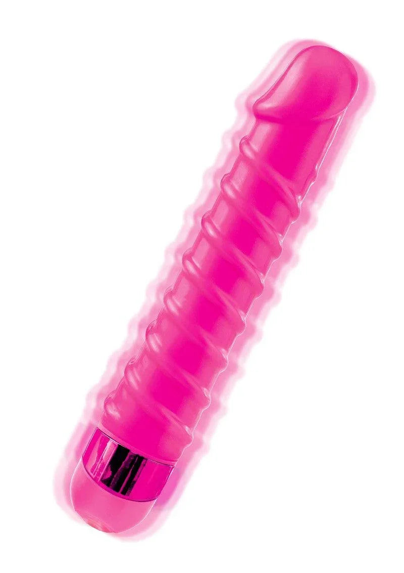Pipedream Classix Candy Twirl Massager Geribbelde Vibrator - Happytoys Sexshop: Toys for Feeling Happy & Easy 😊 - Discreet geleverd