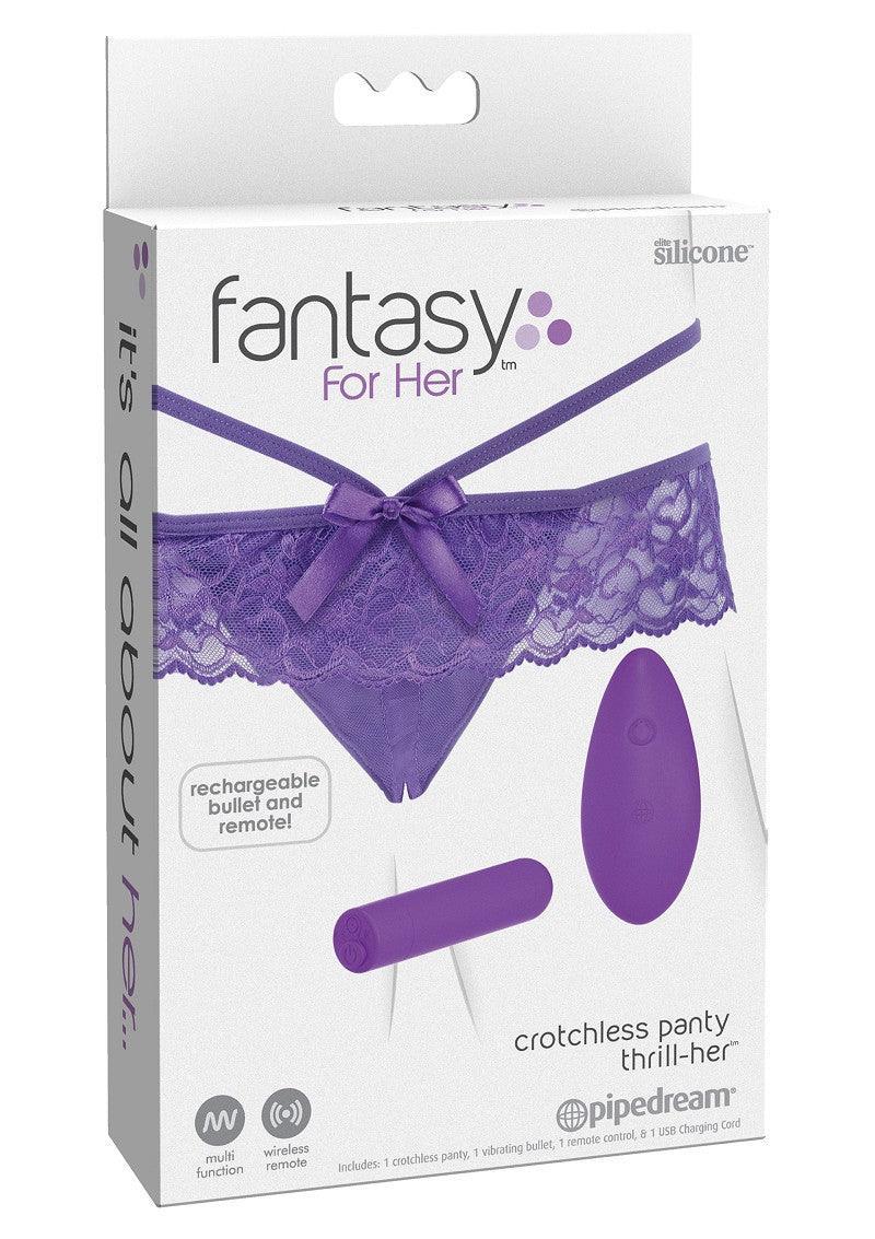 Pipedream Fantasy For Her Crotchless Panty Thrill-Her - Happytoys Sexshop: Toys for Feeling Happy & Easy 😊 - Discreet geleverd