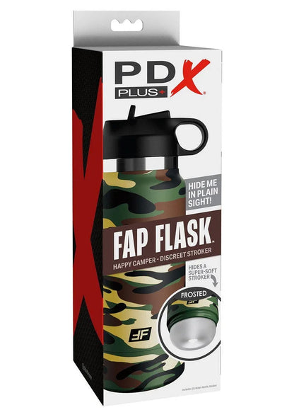 PDX Plus Fap Flask Happy Camper by Pipedream - Happytoys Sexshop: Toys for Feeling Happy & Easy 😊 - Discreet geleverd