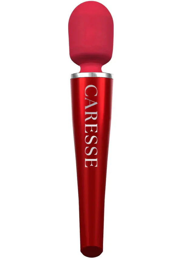 Pro Wand Massager Red by Caresse - Happytoys Sexshop: Toys for Feeling Happy & Easy 😊 - Discreet geleverd