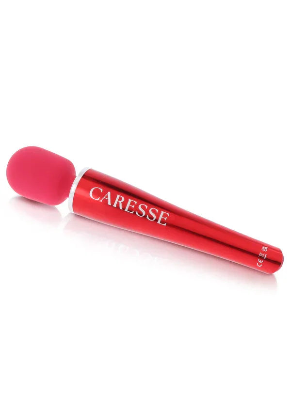Pro Wand Massager Red by Caresse - Happytoys Sexshop: Toys for Feeling Happy & Easy 😊 - Discreet geleverd