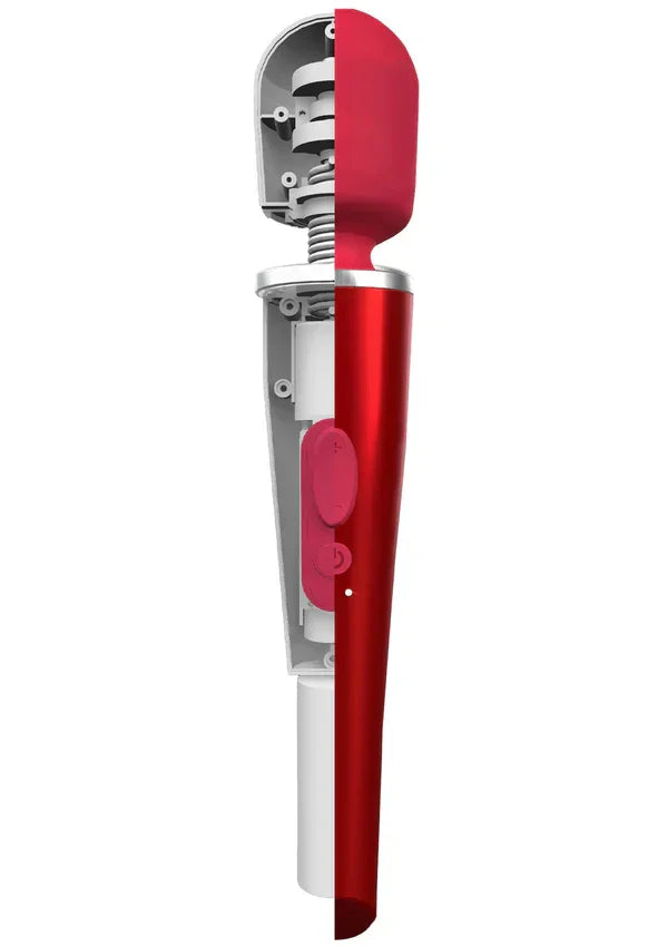 Pro Wand Massager Red by Caresse - Happytoys Sexshop: Toys for Feeling Happy & Easy 😊 - Discreet geleverd