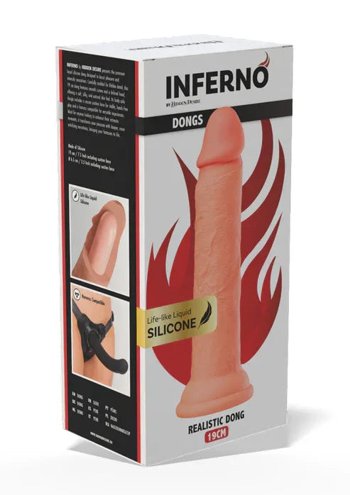 Realistic Dong Liquid Silicone 19 cm by Hidden Desire