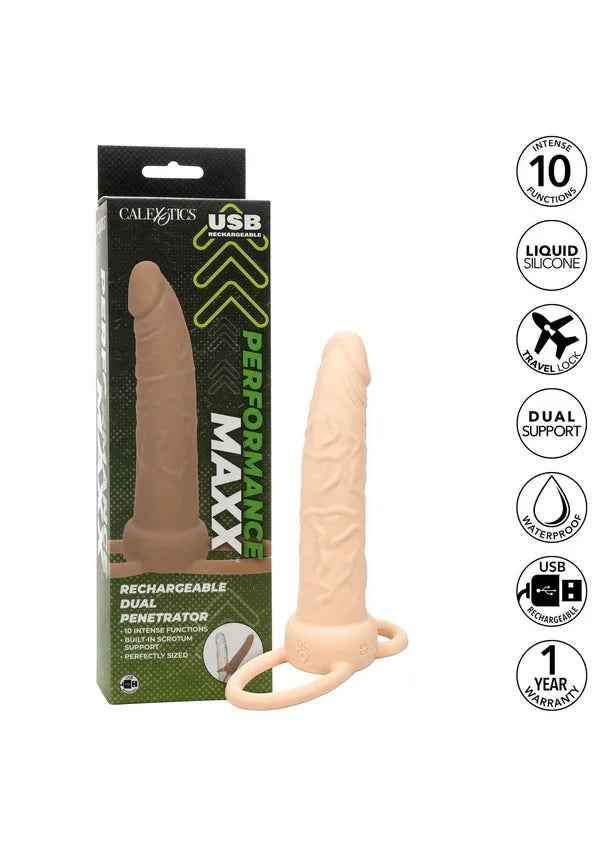 Rechargeable Dual Penetrator by CalExotics - Happytoys Sexshop: Toys for Feeling Happy & Easy 😊 - Discreet geleverd