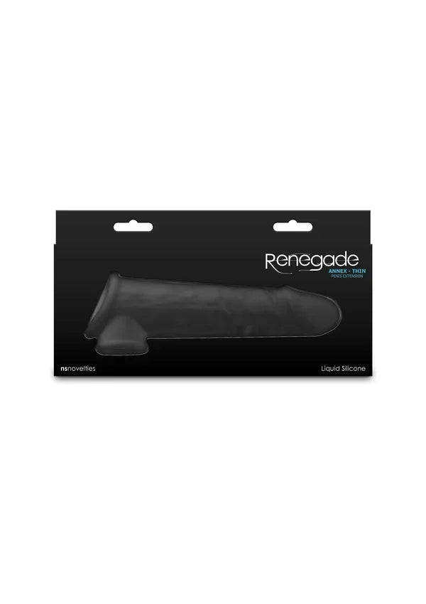 Renegade Annex Thin Sleeve Black by NS Novelties - Happytoys Sexshop: Toys for Feeling Happy & Easy 😊 - Discreet geleverd