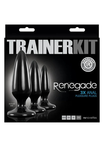Renegade Pleasure Plug 3pc Trainer Kit by NS Novelties - Happytoys Sexshop: Toys for Feeling Happy & Easy 😊 - Discreet geleverd