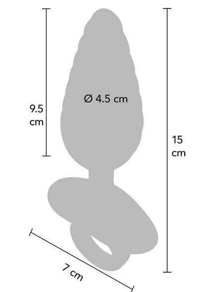 Ribbed Anal Plug Vibrating + Remote @ Playhouse