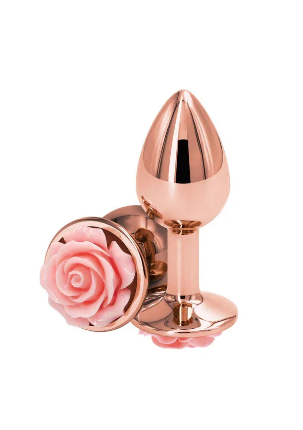 Rose Buttplug Small Pink by NS Novelties - Happytoys Sexshop: Toys for Feeling Happy & Easy 😊 - Discreet geleverd