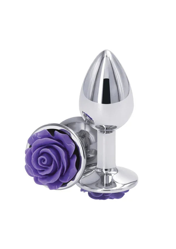 Rose Buttplug Small Purple by NS Novelties - Happytoys Sexshop: Toys for Feeling Happy & Easy 😊 - Discreet geleverd