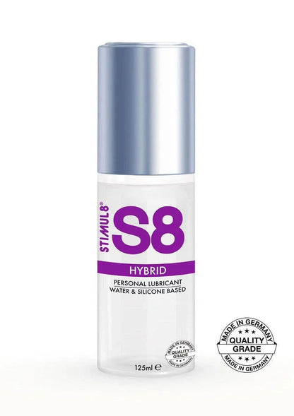 S8 Hybrid Lube 125ml Glijmiddel - Happytoys Sexshop: Toys for Feeling Happy & Easy 😊 - Discreet geleverd