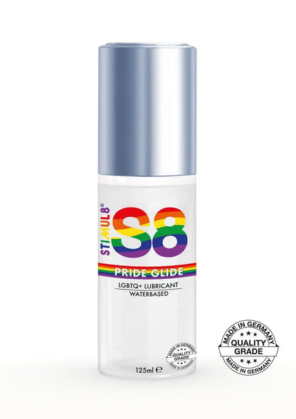 ♂ ♀ S8 Waterbased Pride Glide Lube 125ml Glijmiddel - Happytoys Sexshop: Toys for Feeling Happy & Easy 😊 - Discreet geleverd
