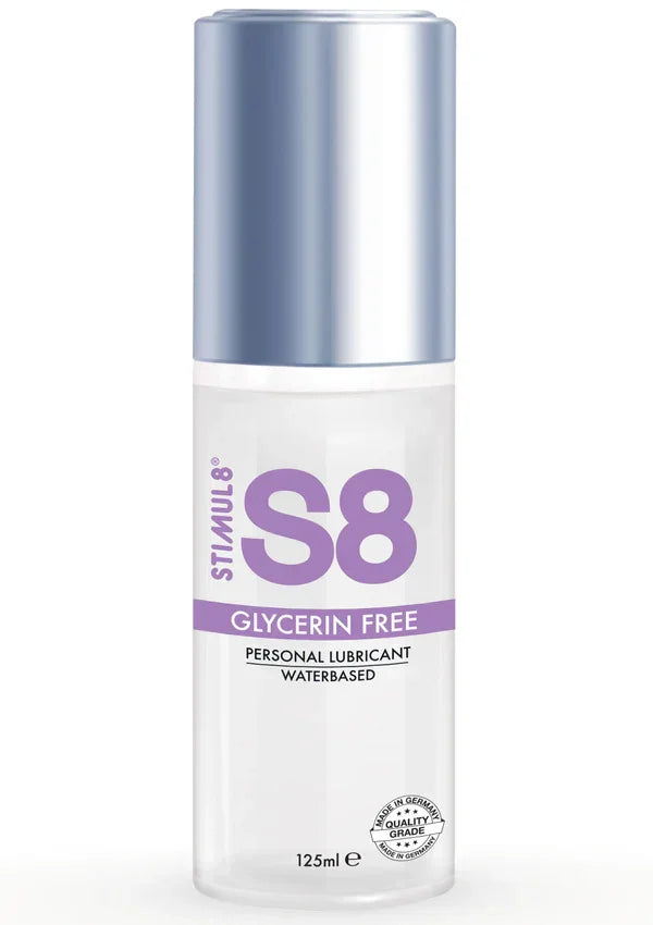 S8 Glycerin Free Lubricant 125 ml by Stimul8 S8 - Happytoys Sexshop: Toys for Feeling Happy & Easy 😊 - Discreet geleverd