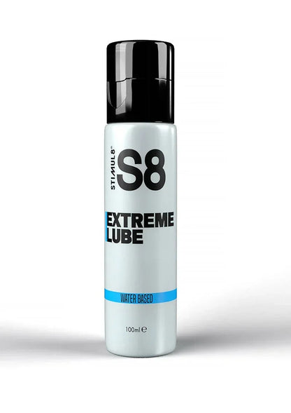 Glijmiddel in fles S8 Extreme Lube, water-based, 100 ml, zwarte dop
