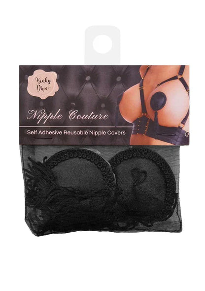 Satin Nipple Covers w Tassel by Kinky Diva - Happytoys Sexshop: Toys for Feeling Happy & Easy 😊 - Discreet geleverd