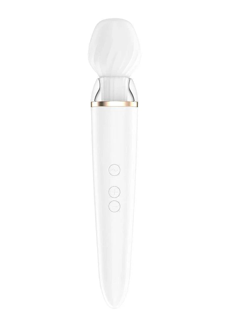 Satisfyer Double Wand-er Bluetooth + App Vibrator - Happytoys Sexshop: Toys for Feeling Happy & Easy 😊 - Discreet geleverd