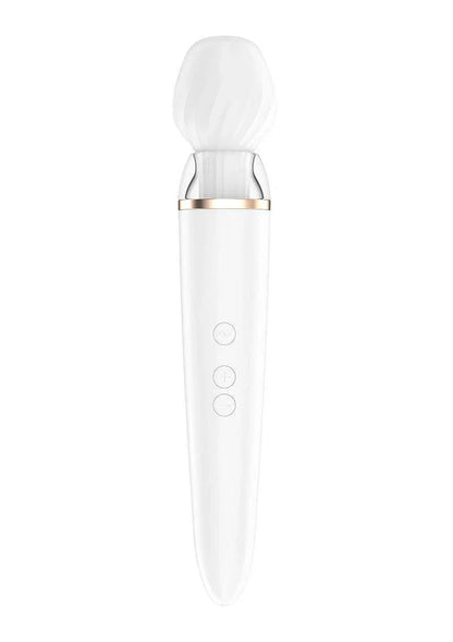 Satisfyer Double Wand-er Bluetooth + App Vibrator - Happytoys Sexshop: Toys for Feeling Happy & Easy 😊 - Discreet geleverd