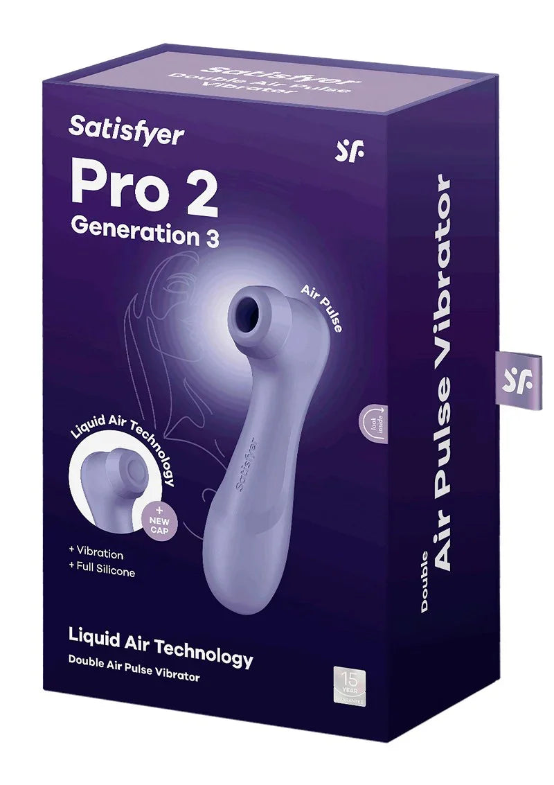 Pro 2 Generation 3 Air-Pressure Vibrator by Satisfyer - Happytoys Sexshop: Toys for Feeling Happy & Easy 😊 - Discreet geleverd