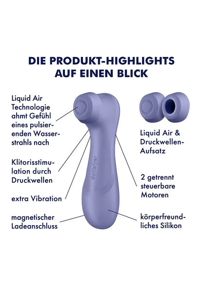 Pro 2 Generation 3 Air-Pressure Vibrator by Satisfyer - Happytoys Sexshop: Toys for Feeling Happy & Easy 😊 - Discreet geleverd