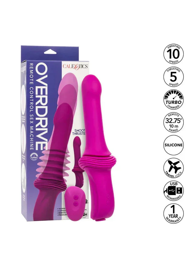 Sex Machine Ridged Thruster Pink by CalExotics - Happytoys Sexshop: Toys for Feeling Happy & Easy 😊 - Discreet geleverd