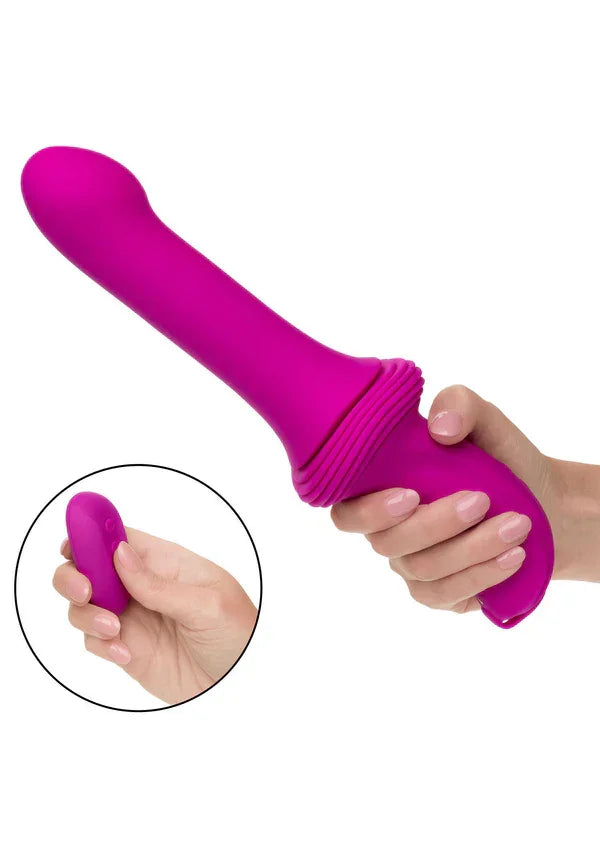 Sex Machine Ridged Thruster Pink by CalExotics - Happytoys Sexshop: Toys for Feeling Happy & Easy 😊 - Discreet geleverd