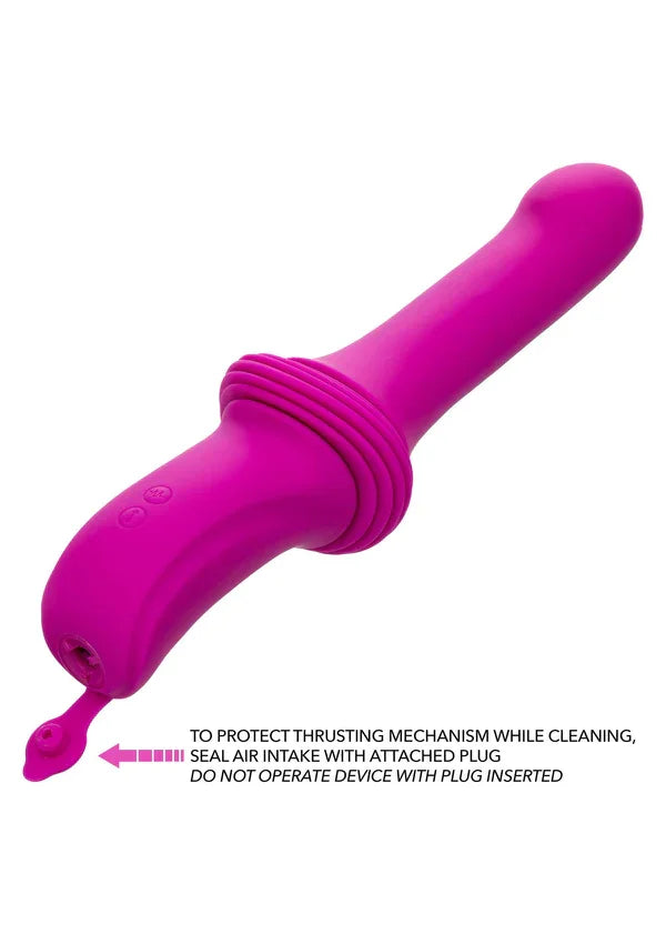 Sex Machine Ridged Thruster Pink by CalExotics - Happytoys Sexshop: Toys for Feeling Happy & Easy 😊 - Discreet geleverd