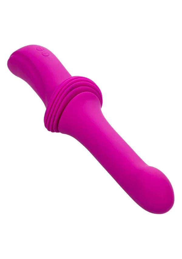 Sex Machine Ridged Thruster Pink by CalExotics - Happytoys Sexshop: Toys for Feeling Happy & Easy 😊 - Discreet geleverd