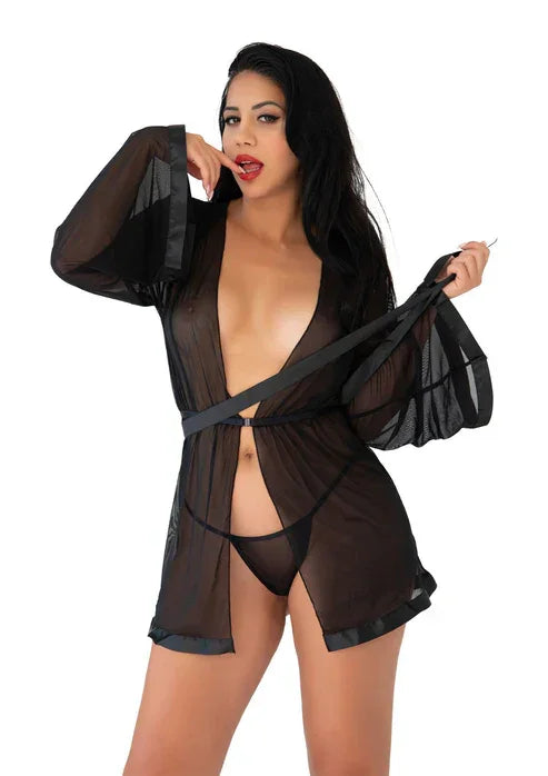Sheer Kimono and String by Daring Intimates - Happytoys Sexshop: Toys for Feeling Happy & Easy 😊 - Discreet geleverd