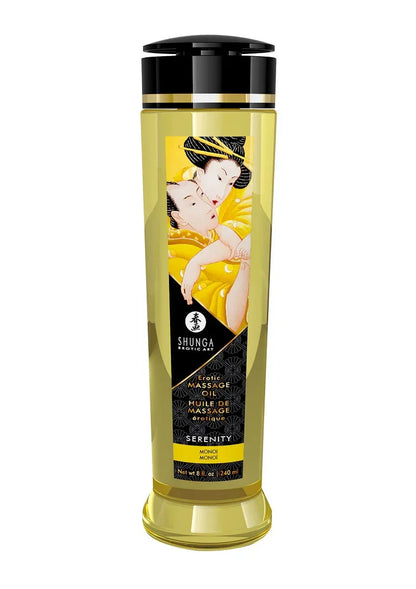 Shunga_-_Massage_Olie_-_Sensual_Island_Flowers_-_240_ml_Serentity @ Happytoys Sexshop: online sex shop for Feeling Happy & Easy 😊 the erotic store owned by a woman