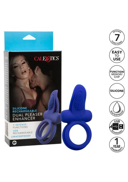 CalExotics Silikon Wiederaufladbarer Dual Pleaser Enhancer