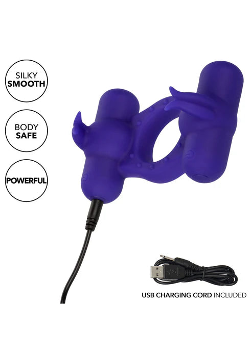 Silicone Rechargeable Triple Orgasm Enhancer by CalExotics
