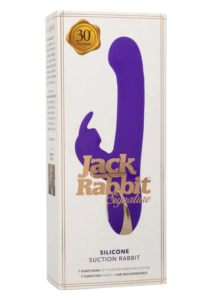 Silicone Suction Rabbit by CalExotics - Happytoys Sexshop: Toys for Feeling Happy & Easy 😊 - Discreet geleverd