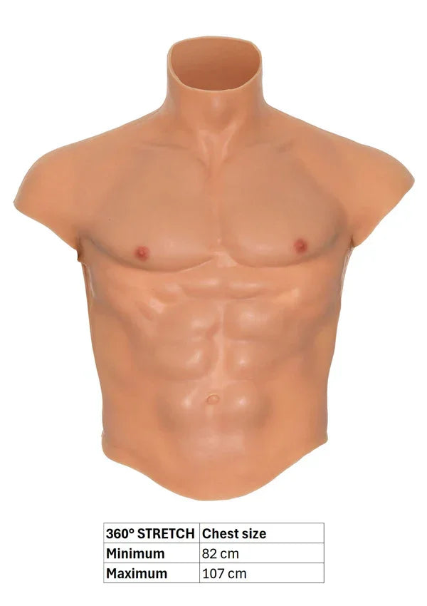 Silicone Torso Pecs and Abs by Hidden Desire - Happytoys Sexshop: Toys for Feeling Happy & Easy 😊 - Discreet geleverd