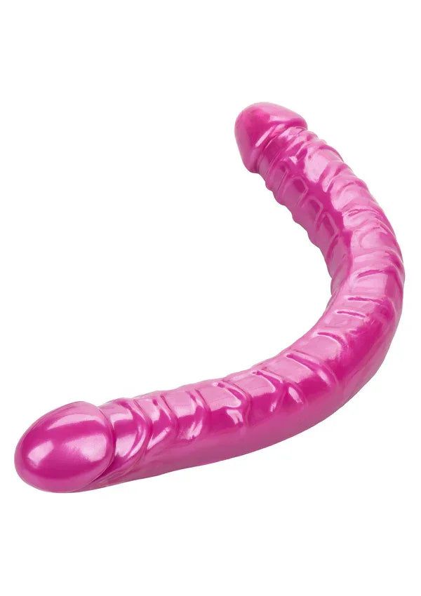 Size Queen Double Dong Pink 17 inch by CalExotics - Happytoys Sexshop: Toys for Feeling Happy & Easy 😊 - Discreet geleverd