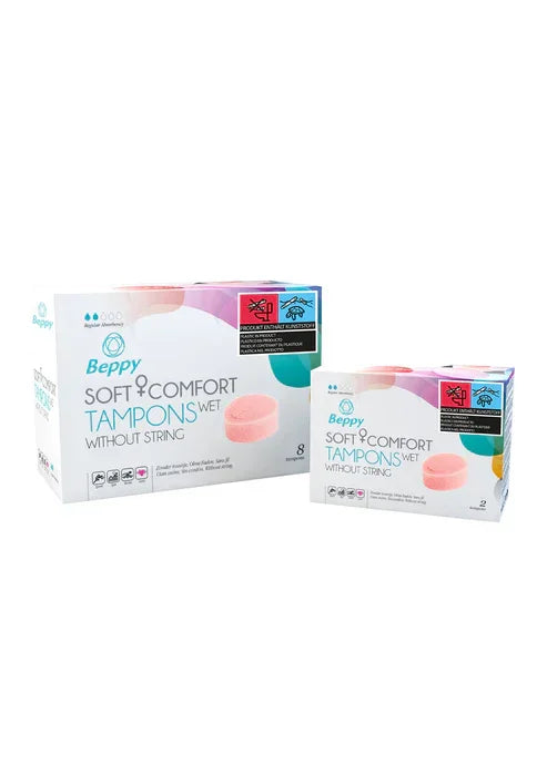 Soft & Comfort Wet 8pcs by Beppy - Happytoys Sexshop: Toys for Feeling Happy & Easy 😊 - Discreet geleverd