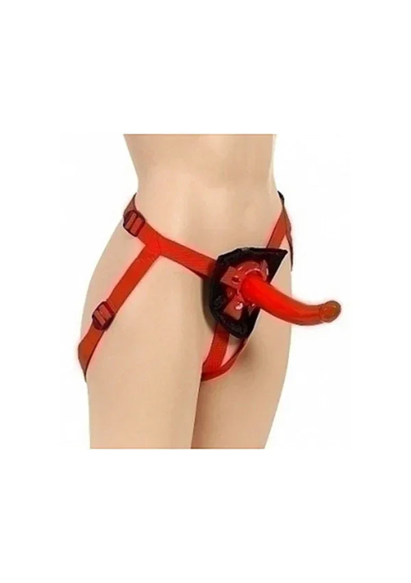 Sophia's Red Rider Strap On by CalExotics - Happytoys Sexshop: Toys for Feeling Happy & Easy 😊 - Discreet geleverd