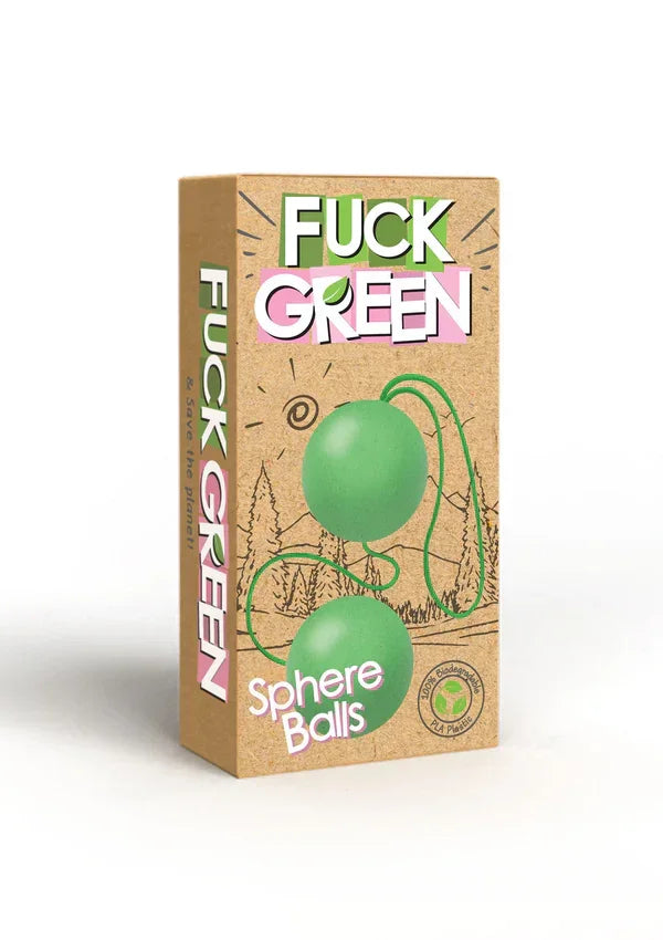 Sphere Balls Green by FuckGreen - Happytoys Sexshop: Toys for Feeling Happy & Easy 😊 - Discreet geleverd
