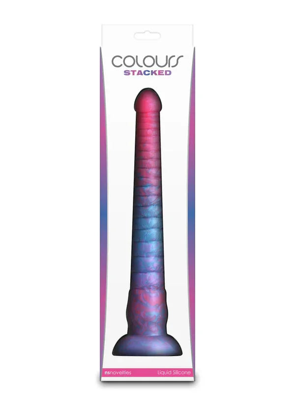 Stacked 12 inch Dildo Blue by NS Novelties - Happytoys Sexshop: Toys for Feeling Happy & Easy 😊 - Discreet geleverd