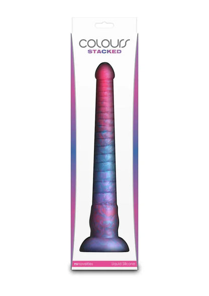 Stacked 12 inch Dildo Blue by NS Novelties - Happytoys Sexshop: Toys for Feeling Happy & Easy 😊 - Discreet geleverd