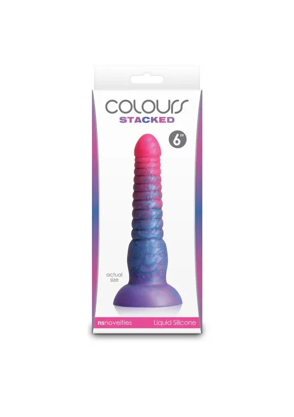Stacked 6 inch Dildo Blue by NS Novelties - Happytoys Sexshop: Toys for Feeling Happy & Easy 😊 - Discreet geleverd
