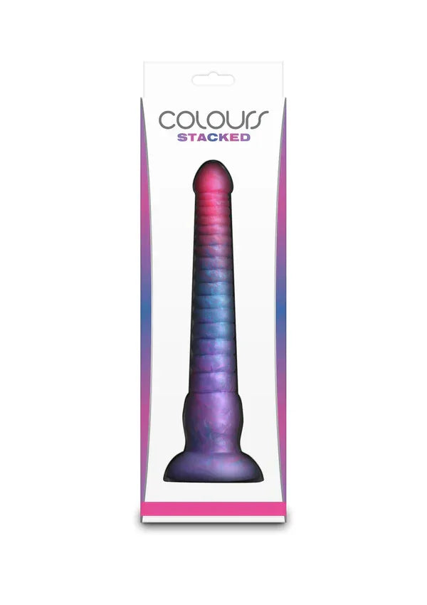 Stacked 9 inch Dildo Blue by NS Novelties - Happytoys Sexshop: Toys for Feeling Happy & Easy 😊 - Discreet geleverd