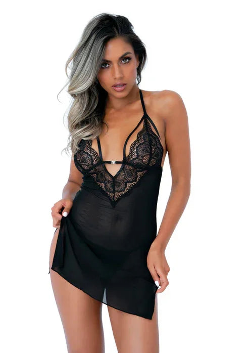 Strappy Lace Babydoll & String by Daring Intimates - Happytoys Sexshop: Toys for Feeling Happy & Easy 😊 - Discreet geleverd
