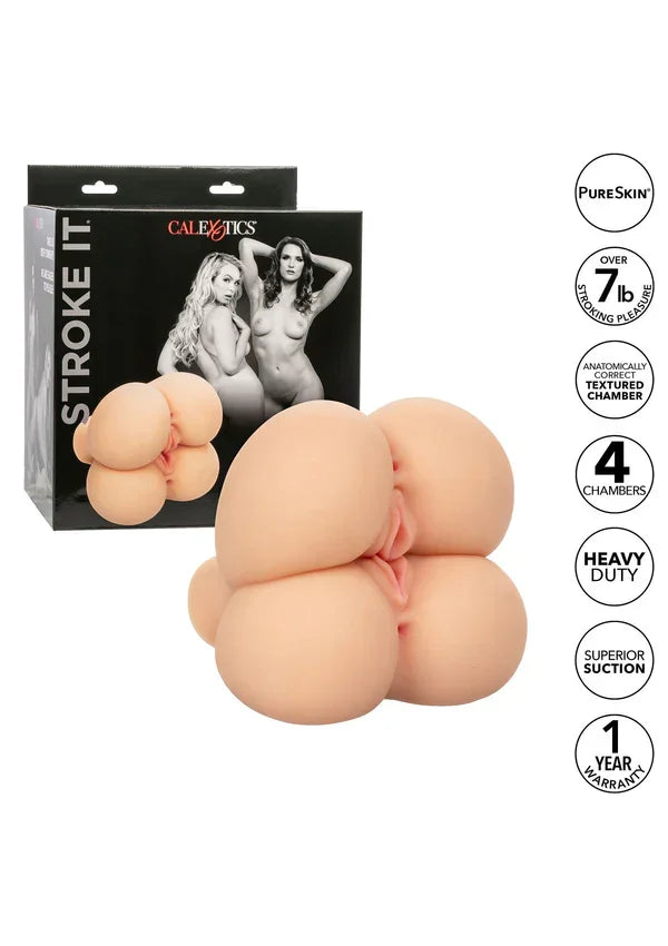 Stroke It Double Fuck by CalExotics - Happytoys Sexshop: Toys for Feeling Happy & Easy 😊 - Discreet geleverd