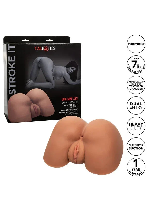 Stroke It Life size Ass Skin by CalExotics - Happytoys Sexshop: Toys for Feeling Happy & Easy 😊 - Discreet geleverd