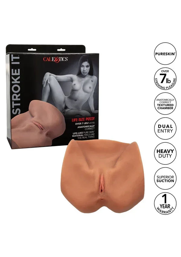 Stroke It Life size Pussy Skin by CalExotics - Happytoys Sexshop: Toys for Feeling Happy & Easy 😊 - Discreet geleverd