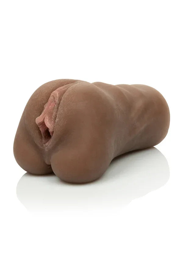 Stroke It Pussy Brown by CalExoctics - Happytoys Sexshop: Toys for Feeling Happy & Easy 😊 - Discreet geleverd