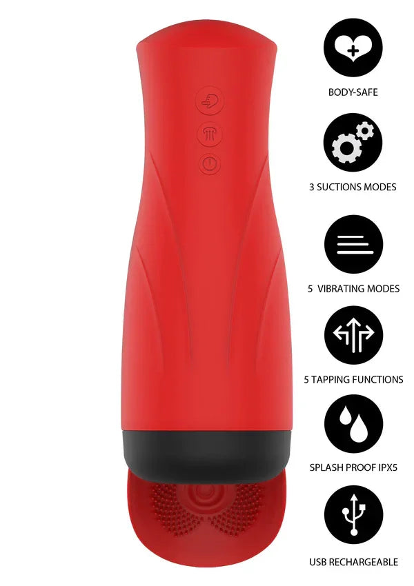 Super Suction Nutbuster Triple Masturbator by Hidden Desire - Happytoys Sexshop: Toys for Feeling Happy & Easy 😊 - Discreet geleverd
