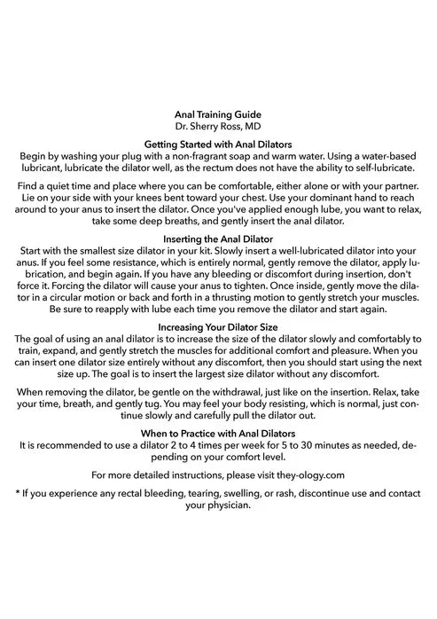 They-ology 5-Piece Wearable Anal Training Set by CalExotics