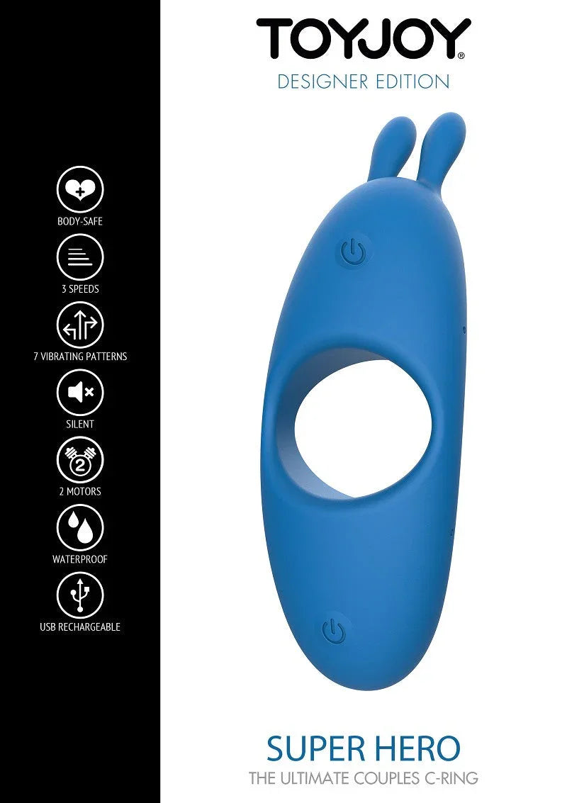 Superhero Couples C-Ring by ToyJoy - Happytoys Sexshop: Toys for Feeling Happy & Easy 😊 - Discreet geleverd